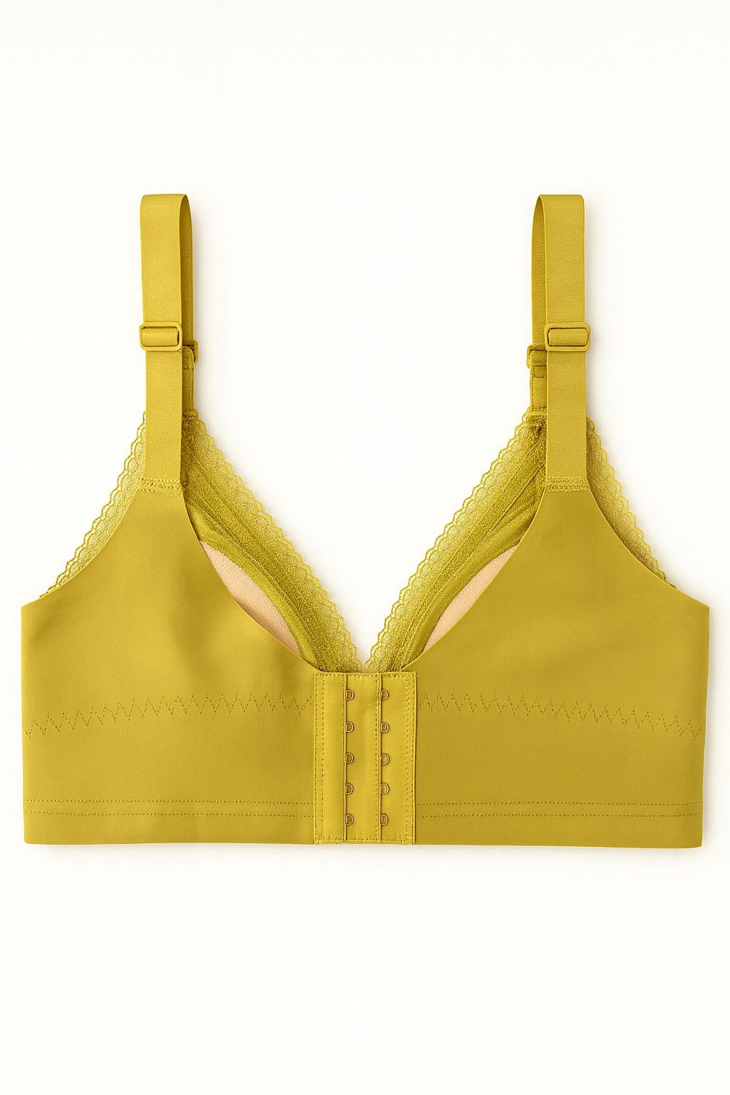 Yellow Lace Bralette with Bow Detail