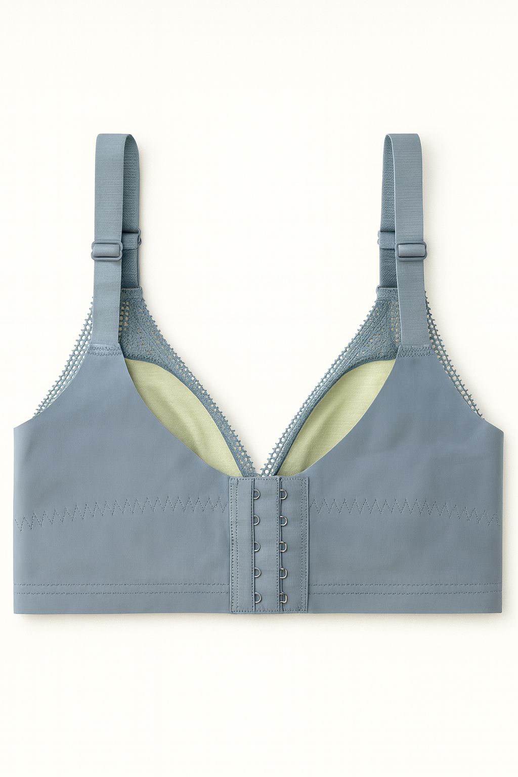 Powder Blue Textured Bralette with Tassel Detail