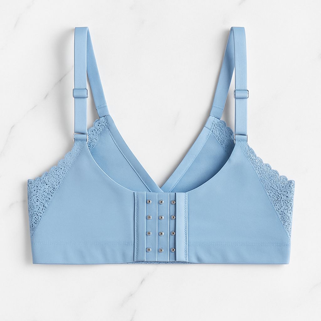 Blue Floral Lace Bralette