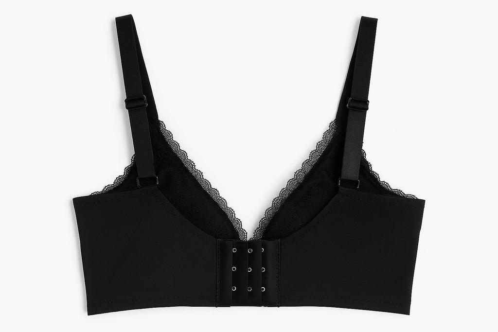 Navy Blue Geometric Lace Bralette